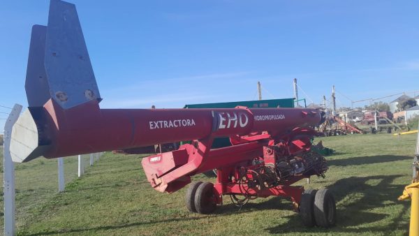 EXTRACTORA DE CEREAL OMBU EHO HIDRO, CON ROLOS BARREDORES Y AUTOTRANSPORTE, MUY BUENA